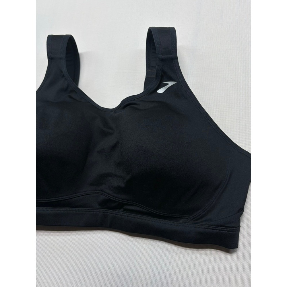 Brooks High Impact Sports Bra 38E Black Full Bust Supportive Running Bra - Picture 10 of 15